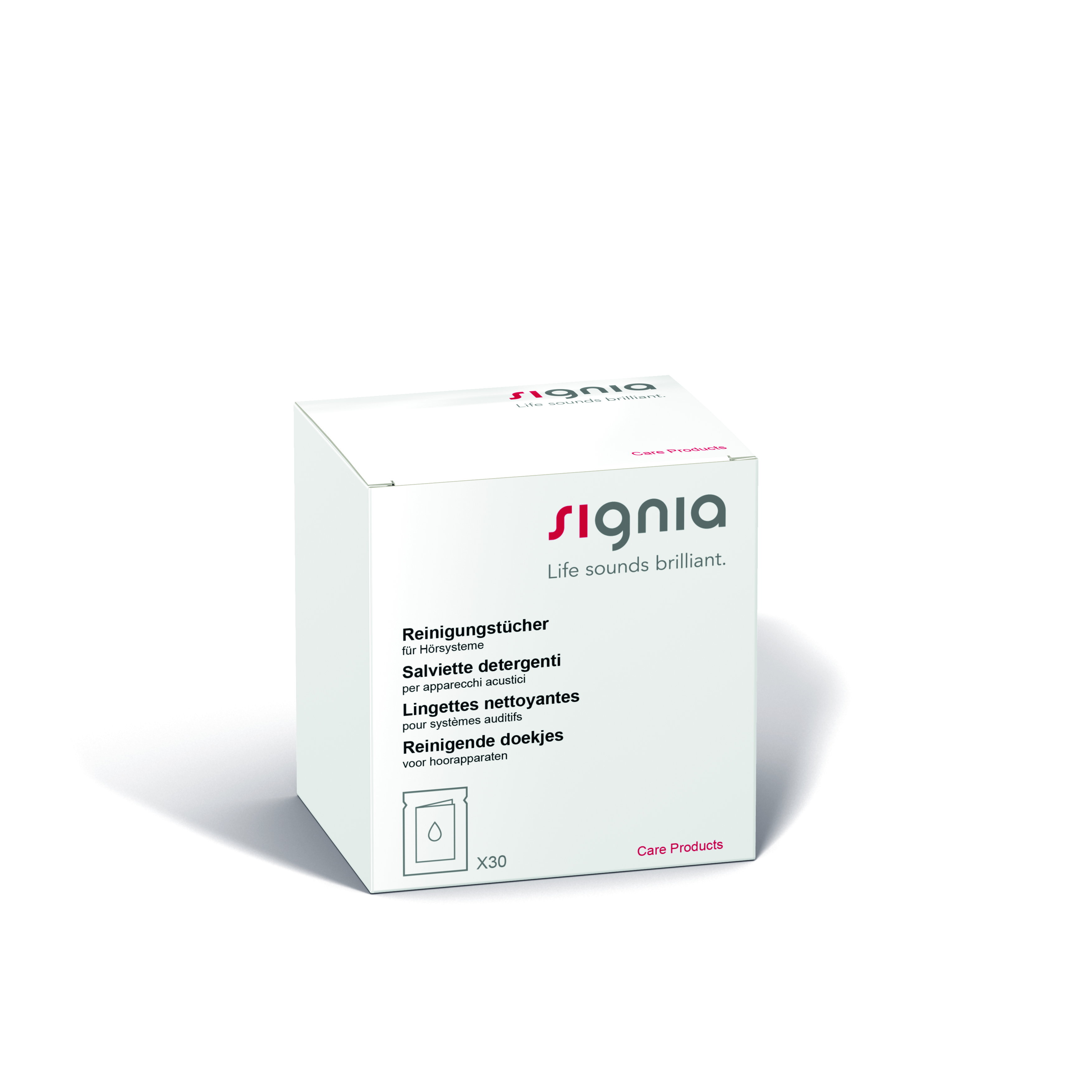 SIGNIA Reinigungstücher (30 Stück) für Hörgeräte