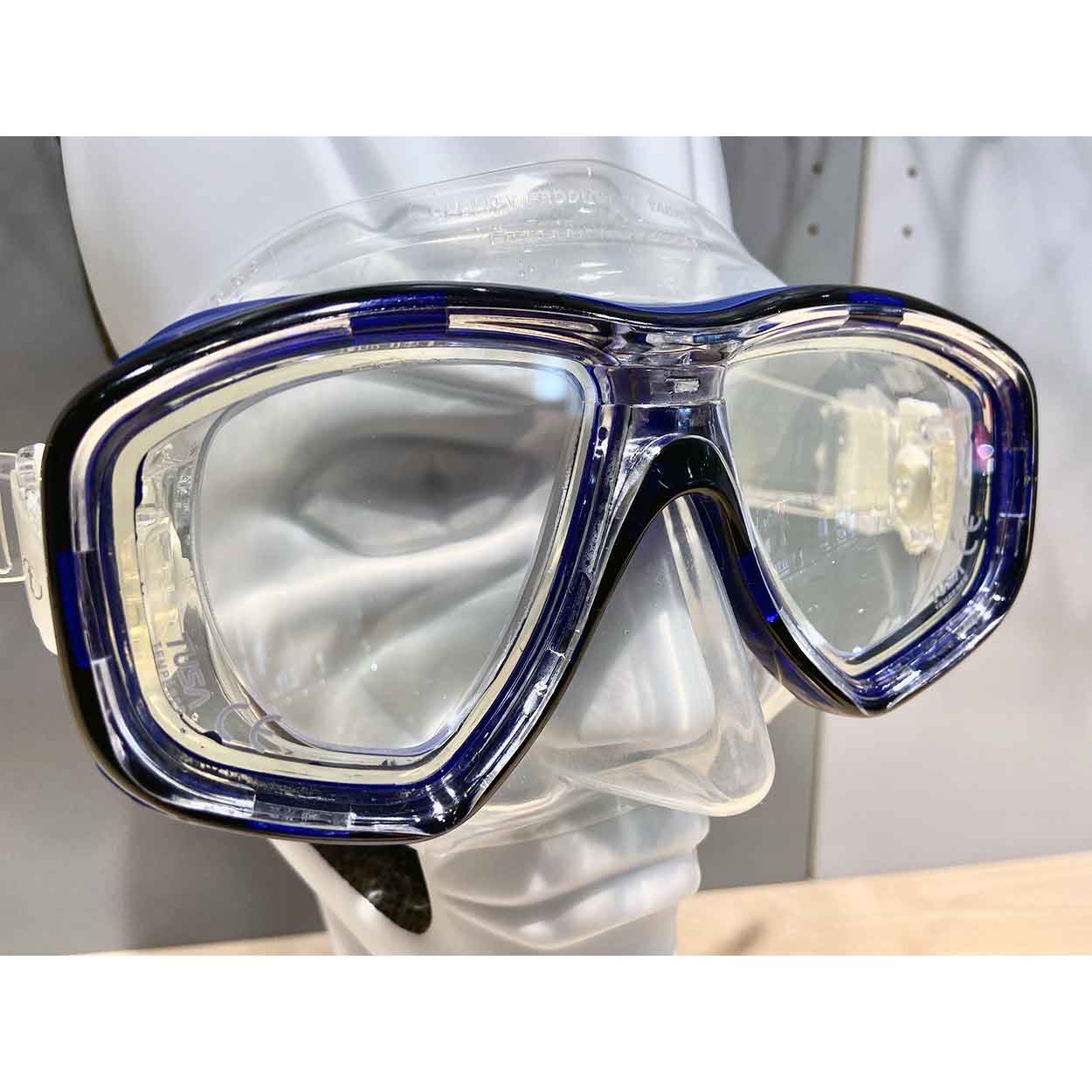 Individuelle Tauchermaske mit Fern-Sehstärke (Korrektur d. Hornhautverkrümmung)