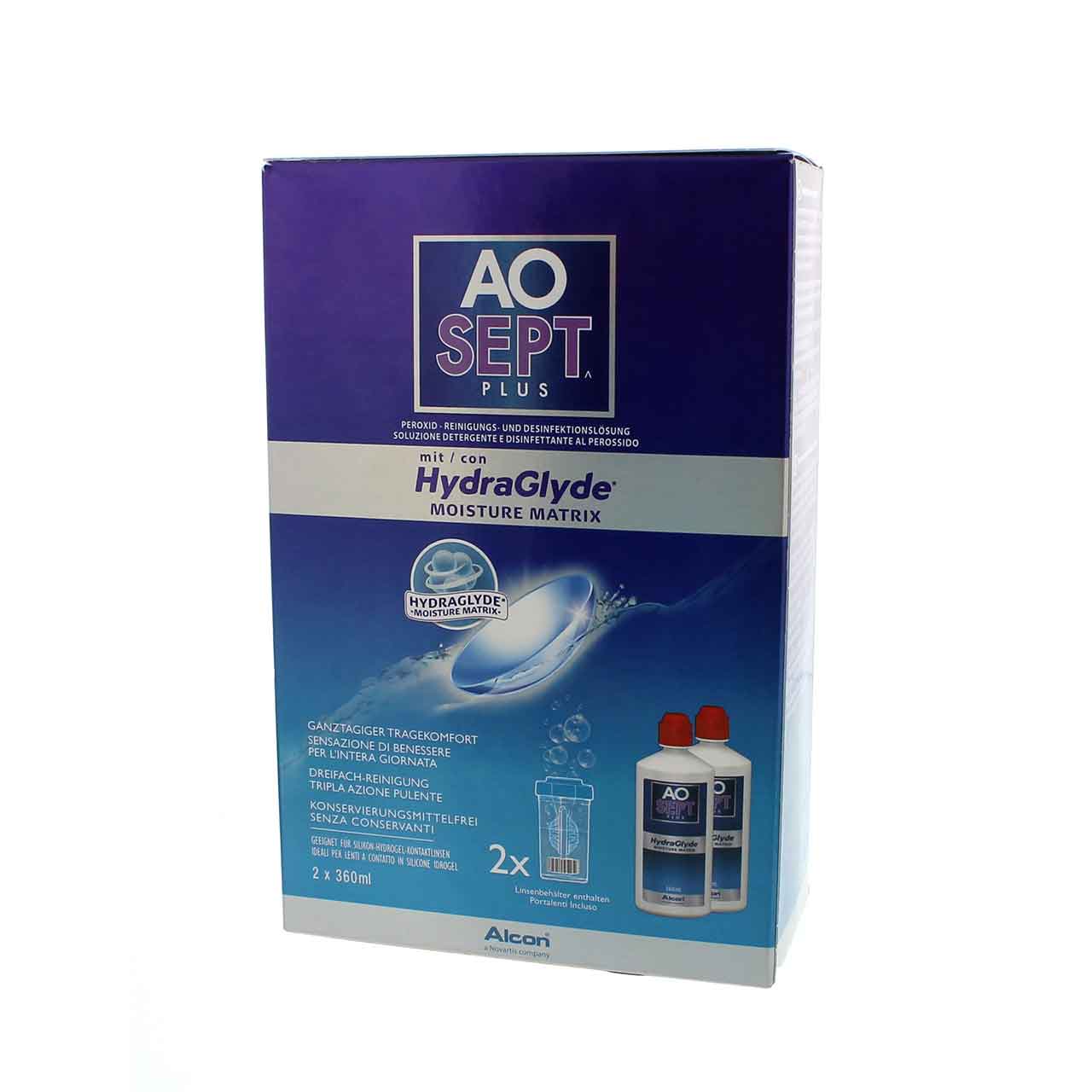 AOSEPT Plus mit HydraGlyde Vorratspack 2x 360ml
